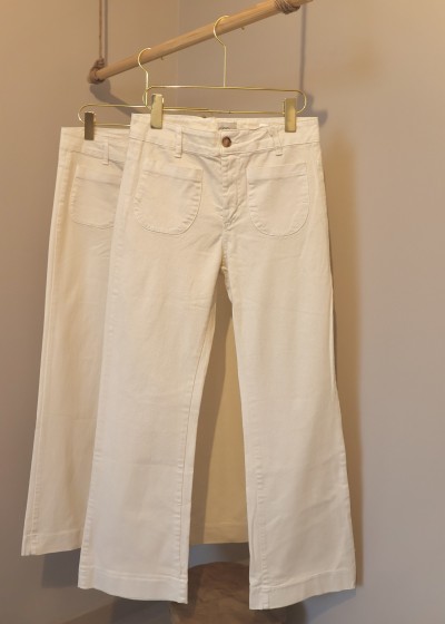jean flare 7/8 ecru