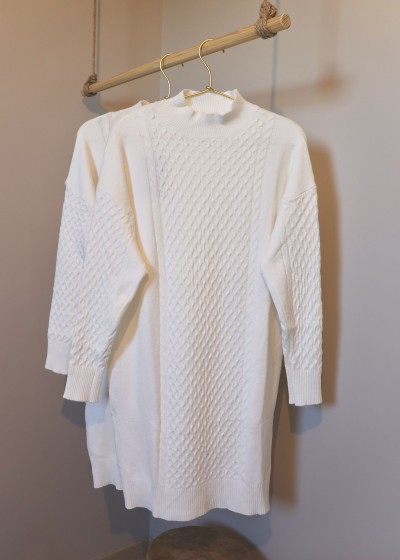 robe pull texturée