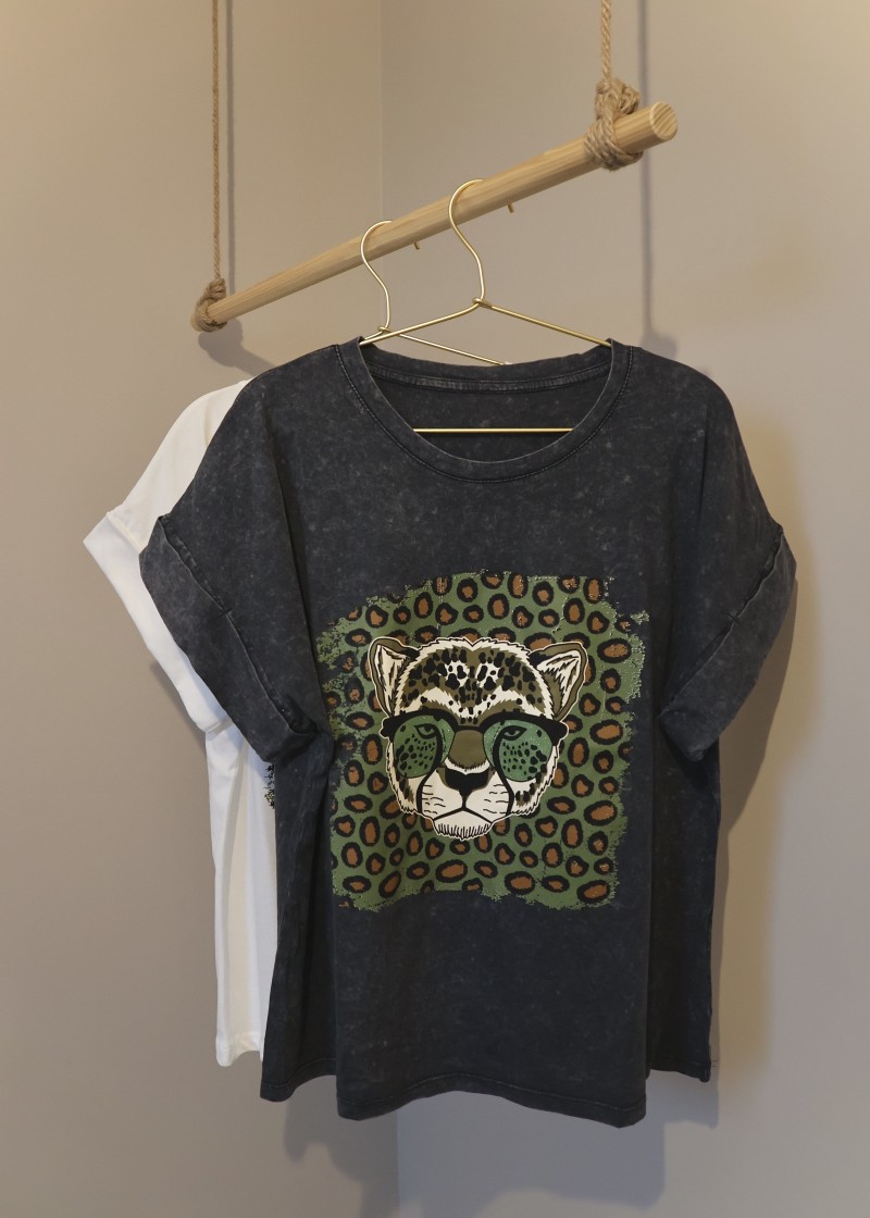T-shirt tigre coton