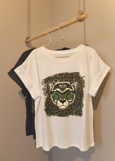 T-shirt tigre coton