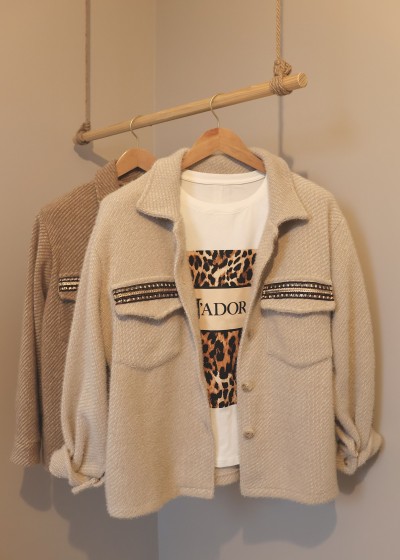 veste douce beige