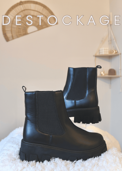 Bottines à semelles épaisses