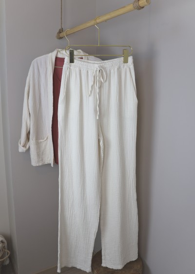 pantalon gaze de coton