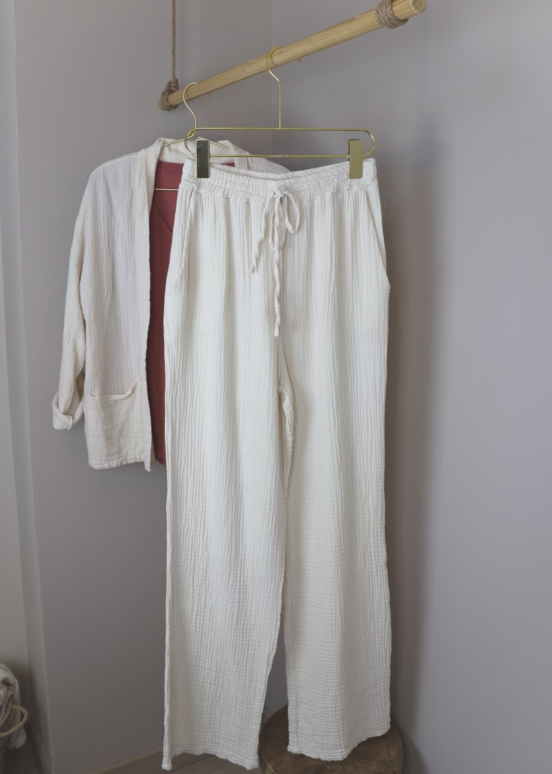 pantalon gaze de coton