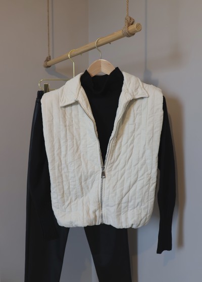 VESTE zip velour