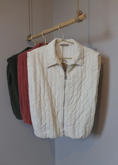 VESTE zip velour