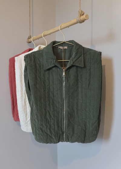 VESTE zip velour