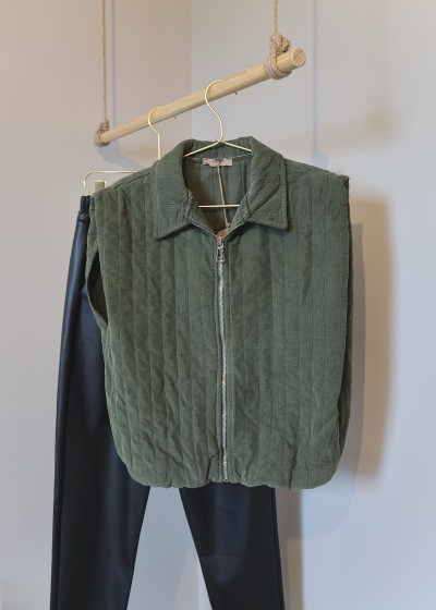 VESTE zip velour