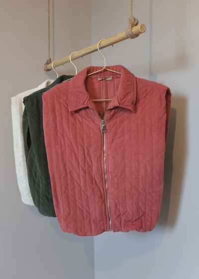 VESTE zip velour