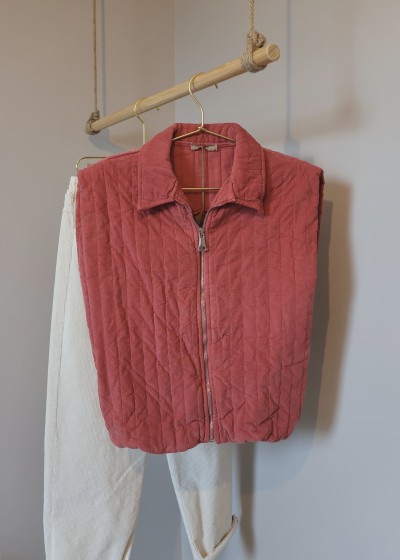 VESTE zip velour