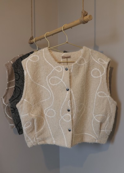 gilet sans manches motif