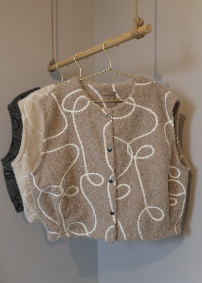 gilet sans manches motif