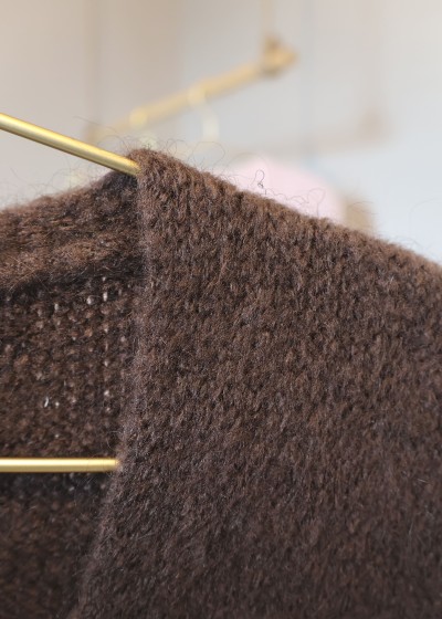 Gilet sans manches en maille - marron