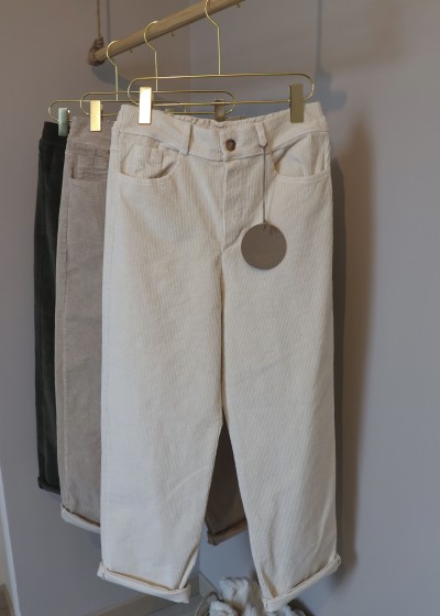 pantalon en velours côtelé