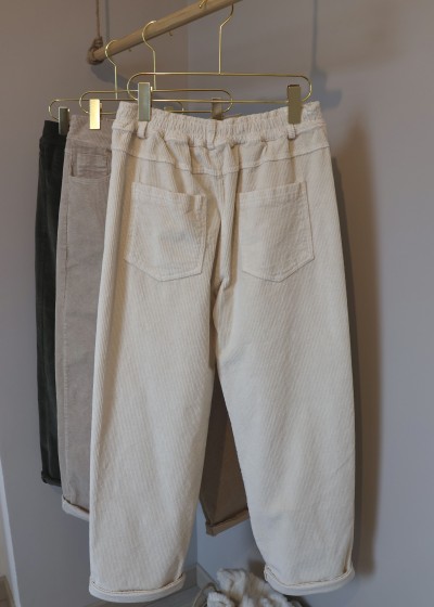 pantalon en velours côtelé