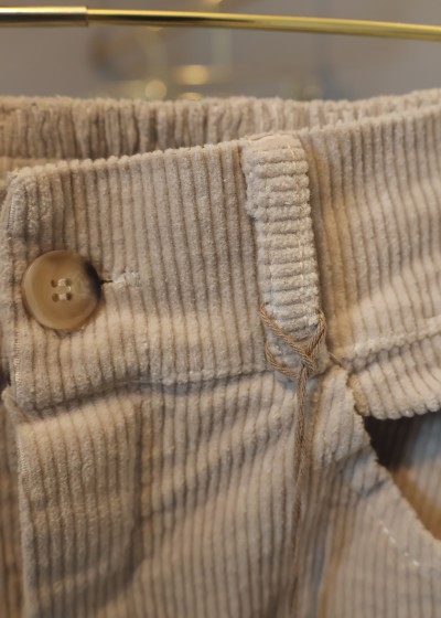 Pantalon en velours côtelé - beige