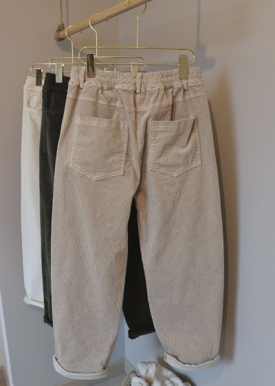 pantalon en velours côtelé