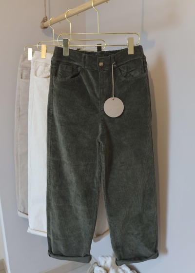 pantalon en velours côtelé