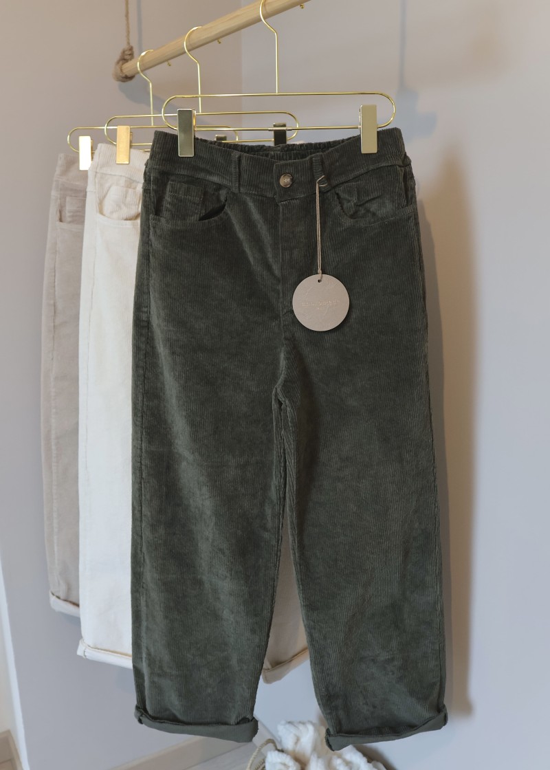 pantalon en velours côtelé