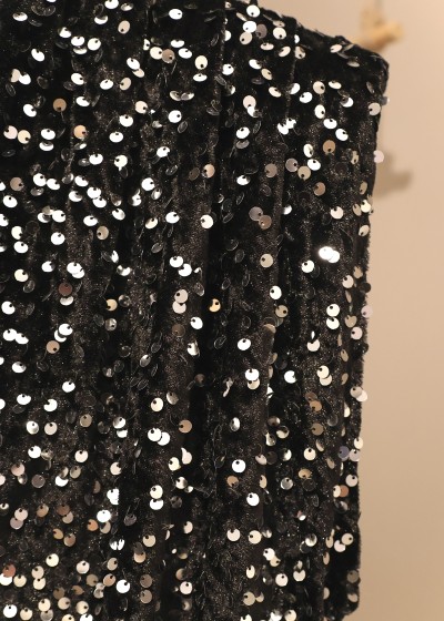 Robe sequins - noir