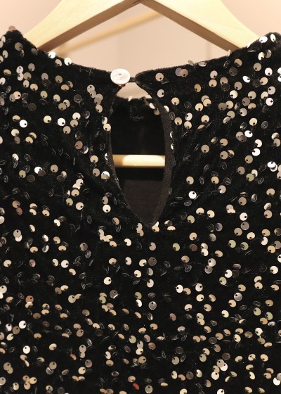 Robe sequins - noir