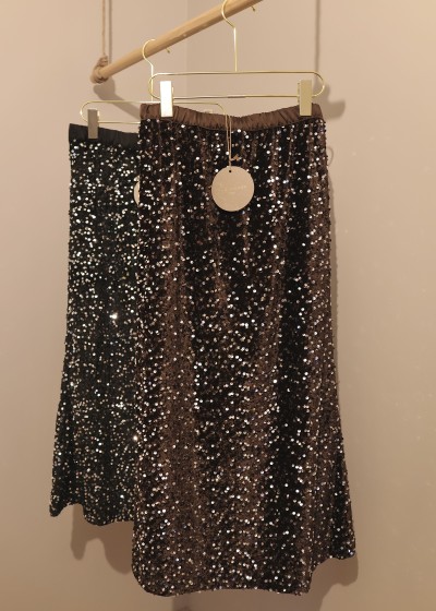 Jupe sequins - noir