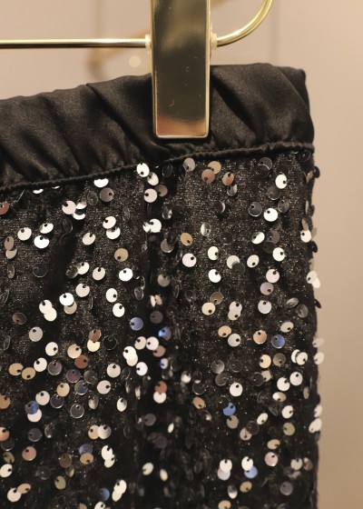 Jupe sequins - noir