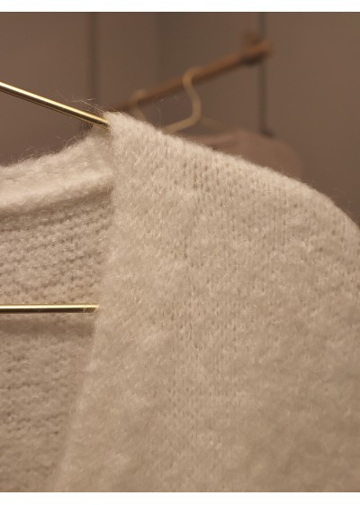 Gilet sans manches en maille - écru