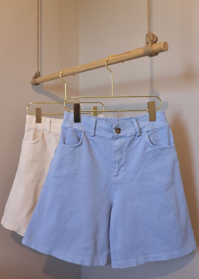 short femme taille haute en jeans