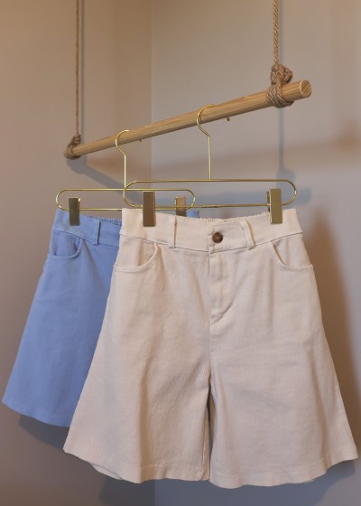 short femme taille haute en jeans