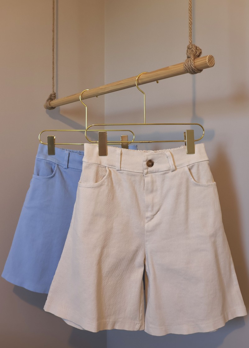 short femme taille haute en jeans