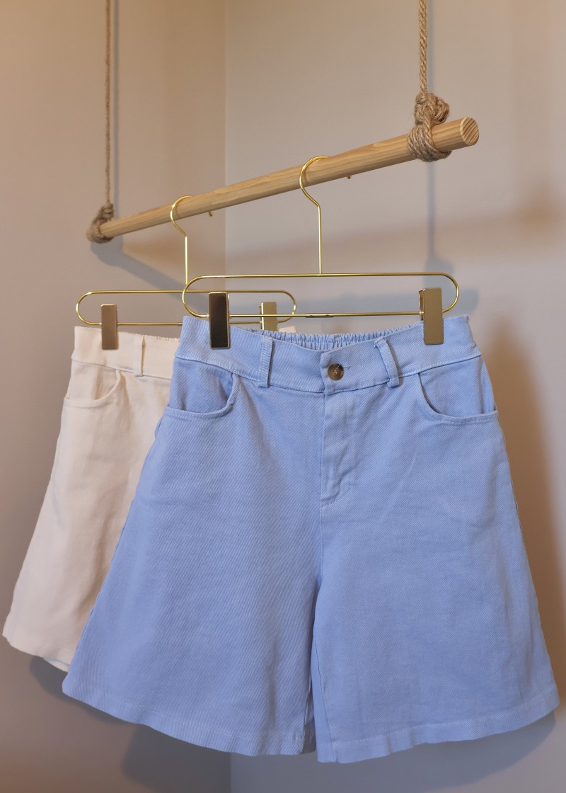 short femme taille haute en jean