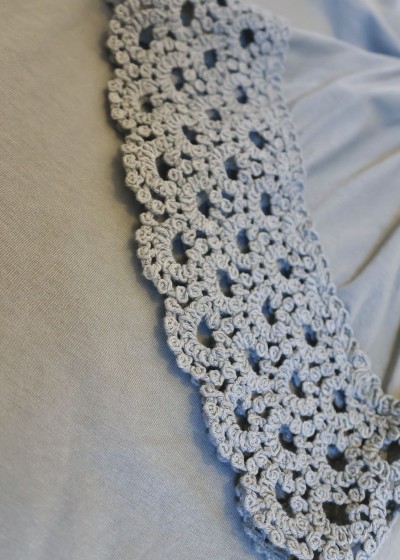 T-shirt à manches dentelle - kaki
