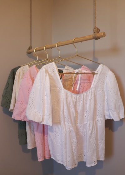 blouse boheme ajourée dentelle