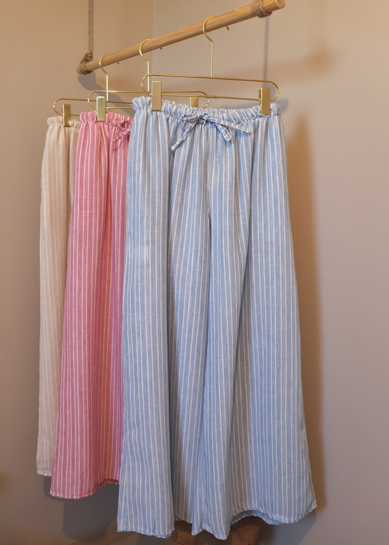 pantalon raye fluide