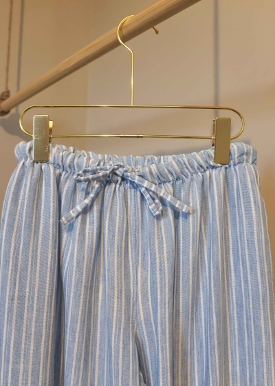pantalon raye fluide