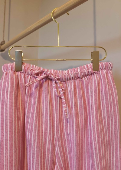 pantalon raye fluide