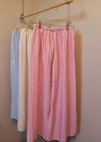 pantalon raye fluide