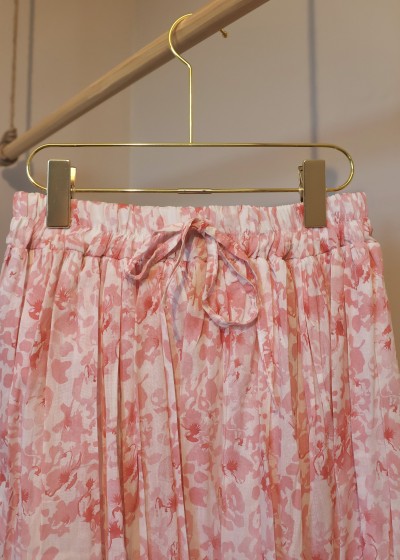 jupe longue coton fleurie