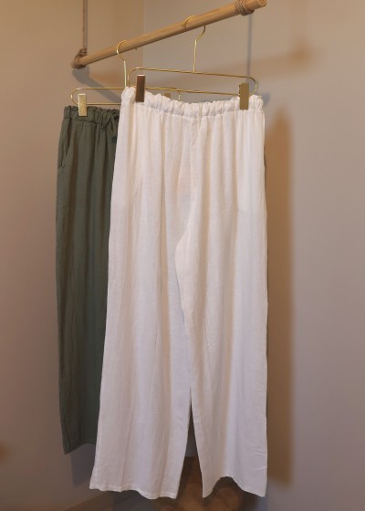 pantalon fluide lin
