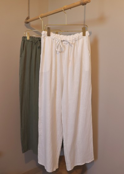 pantalon fluide lin